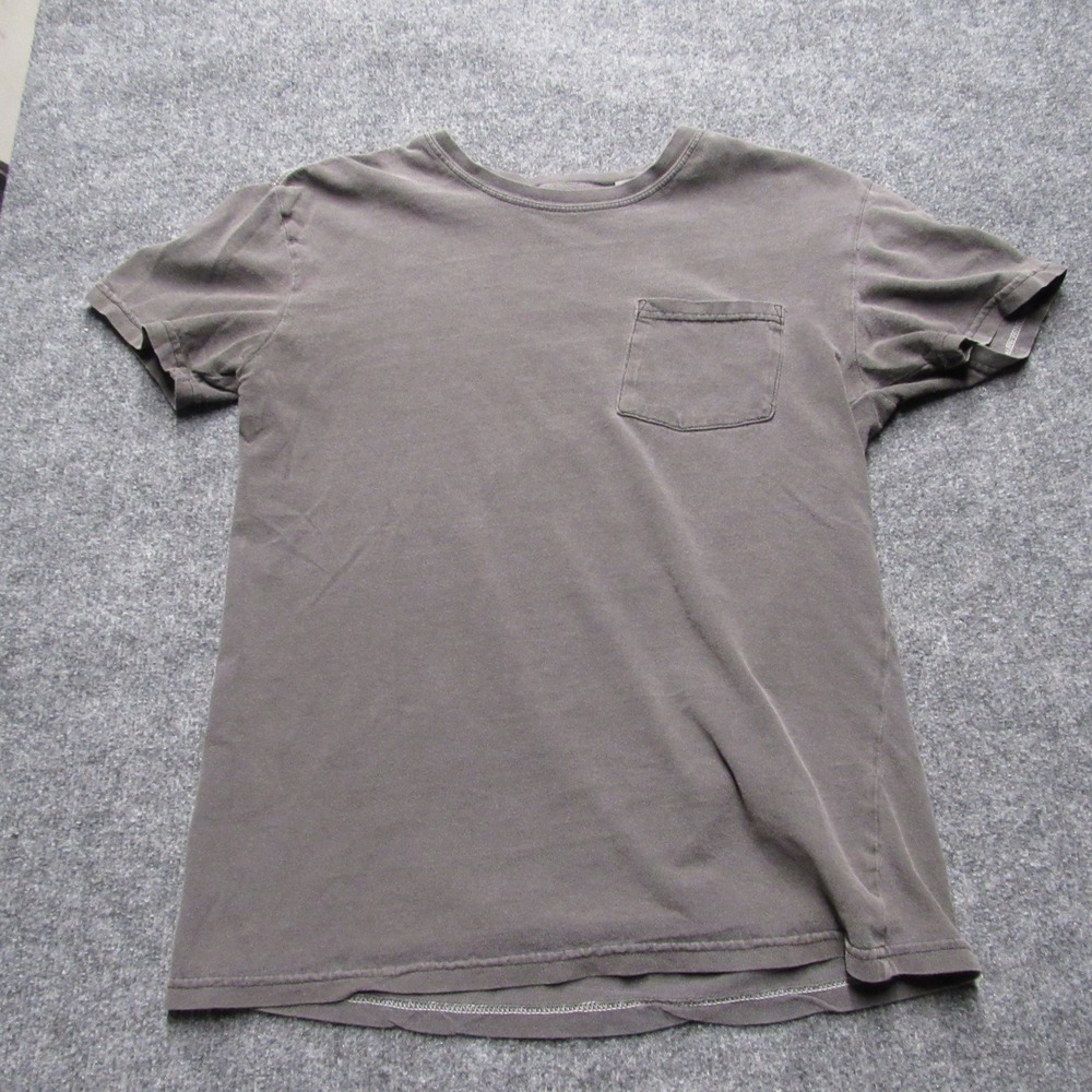 PacSun Womens Small Gray Faded Short Sleeve Pocket T-Shirt Crew Neck Cotton